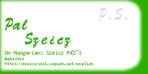 pal szeicz business card